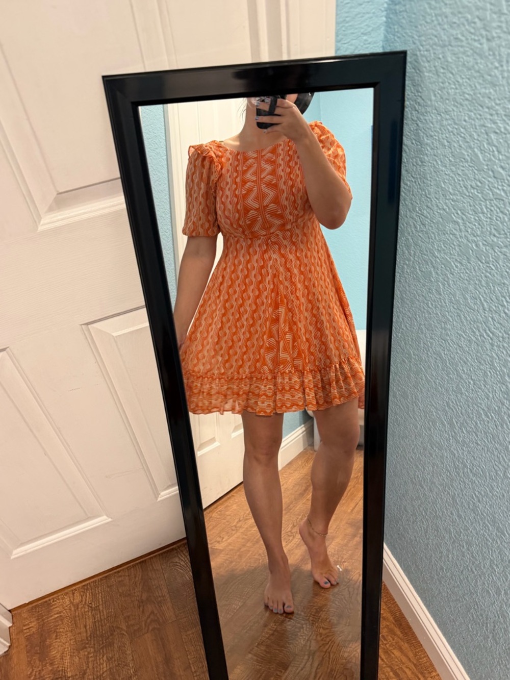 Urban Outfitters Wrighton Ruffle Mini
Dress - Picture 6 of 7